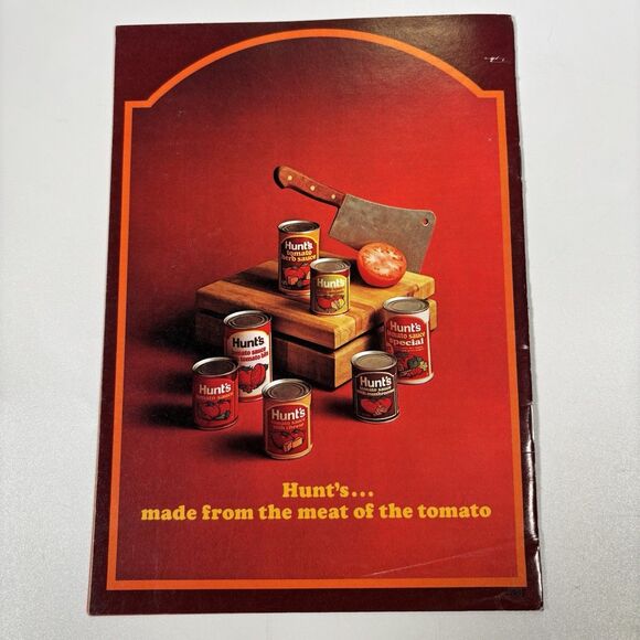 hunt’s 7 sauces can help you make anything many things Recipes Cookbook 1972 - Picture 2 of 4